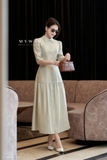 Đầm xòe dáng cổ Đức dài qua bắp