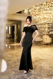 Đầm tiệc đuôi cá tay ren