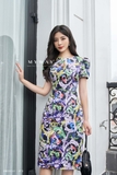 Outlet | Đầm suông tay bồng Floral Print