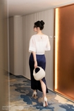 Áo Tơ suông tay lỡ cổ thuyền