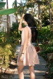 Chân váy xòe xếp ly ngắn Gabadine