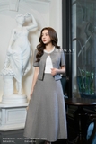Áo vest kiểu công sở cổ bèo