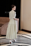 Đầm xòe dáng cổ Đức dài qua bắp