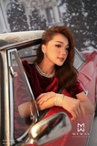 Đầm dự tiệc dáng đuôi cá tay bồng