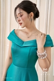 Đầm xòe cổ thuyền trễ vai qua bắp