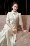 Đầm xòe dáng cổ Đức dài qua bắp