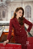 Chân váy A Dạ Tweed ánh nhũ