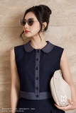 Chân váy xoè xếp ly dáng midi dài qua bắp