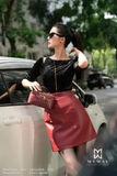 Áo kiểu ôm dáng cổ thuyền