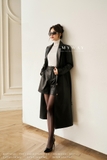 Quần short cạp cao Simili Leather