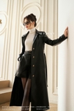 Quần short cạp cao Simili Leather