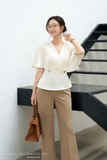 Áo kiểu peplum ôm vừa dài ngang mông