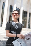 (3 màu) Chân váy công sở dáng A Gabadine