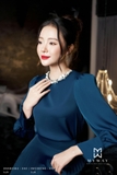 Chân váy xoè Lụa công sở dập ly