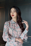 Outlet | Áo sơ mi cổ đức lụa chiffon Lily Malyn