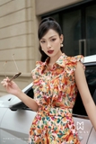 (3 màu) Quần short họa tiết hoa
