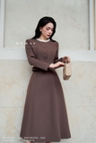 Áo vest công sở cổ bèo dài tay
