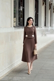 Áo vest công sở cổ bèo dài tay