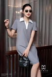 Đầm suông cotton cổ Đức