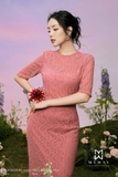 Chân váy ôm ren hoa ứng dụng cao