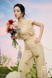 Quần ren ống suông vừa cạp cao