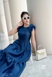 (4 màu) Đầm maxi Voan tay bèo