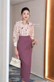 (4 màu) Áo sơ mi Lụa công sở dài tay basic