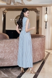 (2 màu) Quần ống vẩy họa tiết hoa