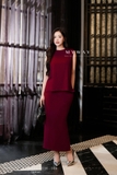 (2 màu) Chân váy A Cotton basic xẻ sườn