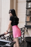 Áo Cotton ngắn tay basic cổ thuyền