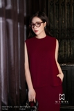 (2 màu) Chân váy A Cotton basic xẻ sườn