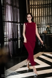 (2 màu) Chân váy A Cotton basic xẻ sườn