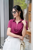 Chân Váy Xòe Xếp Ly Tinh Tế Có Lót và Khuy Trang Trí