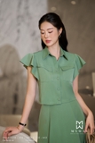 Áo kiểu ôm vừa dáng cổ Đức