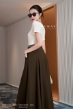 (2 màu) Áo cotton ngắn tay cổ thuyền basic