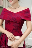 (4 màu) Đầm xòe dáng cổ biến kiểu