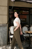 (4 màu) Quần baggy dài qua bắt cá chân basic