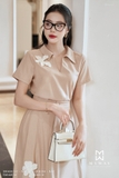 Áo kiểu suông vừa dáng cổ biến kiểu