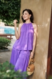 Áo kiểu cổ yếm dài ngang mông