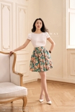 Chân váy xòe ly dáng ngắn Gabardine