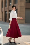 (11 màu) Chân váy xòe Garbadine công sở