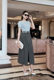 Áo Cotton ôm vừa dáng cổ thuyền