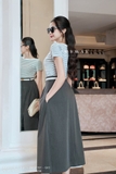 Áo Cotton ôm vừa dáng cổ thuyền