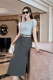 Áo Cotton ôm vừa dáng cổ thuyền