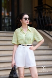 Áo sơ mi Tơ ngắn tay kẻ sọc