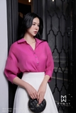Áo sơ mi Voan công sở cổ Đức