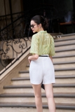 Áo sơ mi Tơ ngắn tay kẻ sọc