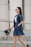 (5 màu) Áo vest ngắn tay suông vừa cổ 2 ve