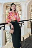 Áo sơ mi suông vừa dáng cổ Đức