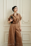 Áo sơ mi Lụa xếp ly